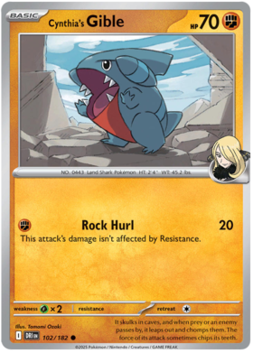 102 Cynthia's Gible