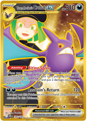242 Team Rocket's Crobat ex