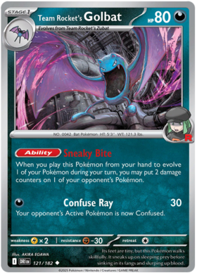 121 Team Rocket's Golbat