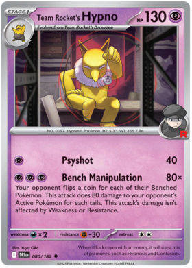 080 Team Rocket's Hypno