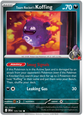 125 Team Rocket's Koffing