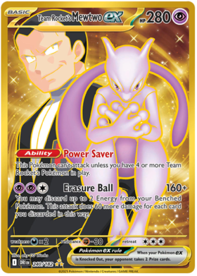 240 Team Rocket's Mewtwo ex
