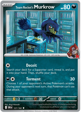 127 Team Rocket's Murkrow