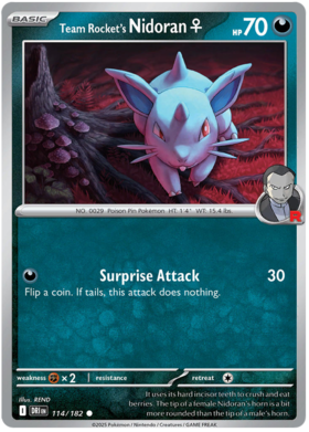 114 Team Rocket's Nidoran♀
