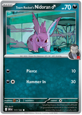 117 Team Rocket's Nidoran♂