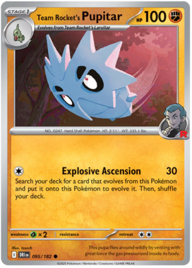 095 Team Rocket's Pupitar