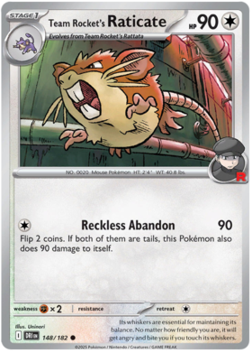 148 Team Rocket's Raticate