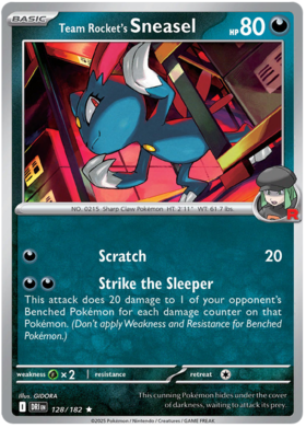128 Team Rocket's Sneasel