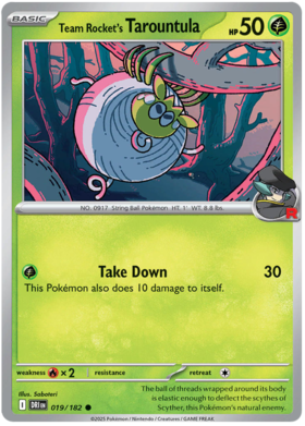 019 Team Rocket's Tarountula