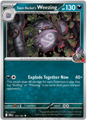 126 Team Rocket's Weezing